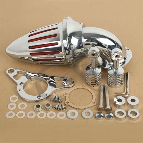 TCMT Motorcycle Chrome Air Cleaner Intake Filter For Harley Softail Night Train Fat Boy 2001-07 Dyna Fat Bob Low Rider Softail