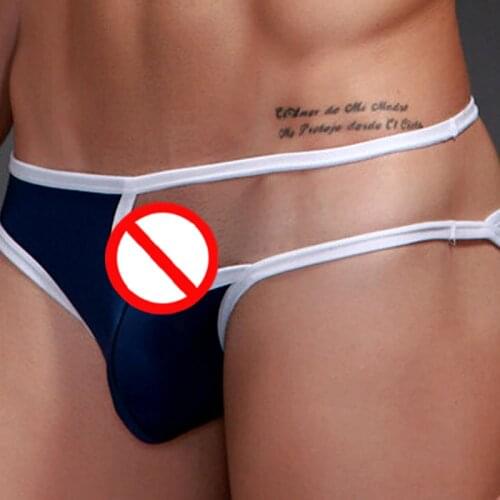 Mens lace Underwear Mens Sexy Lingerie Cheap Briefs Shorts Transparent Gay Penis Pouch Underwear Exotic Men Size Bulge Pouch