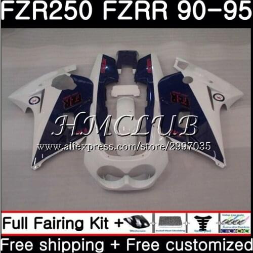 FZR250R For YAMAHA FZR-250 1990 1991 1992 1993 1994 1995 2HC.3 FZRR FZR 250 250R R FZR250 Dark blue 90 91 92 93 94 95 Fairing