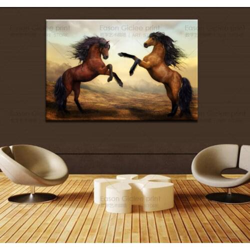 Huge modern abstract art oil painting on canvas home decor wall painting- horse
