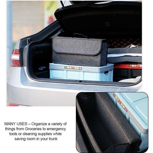 Organizer Car Trunk Felt Collapsible Storage Box Innovative Supplies Foldable Large Capacity Portable Storage Bag