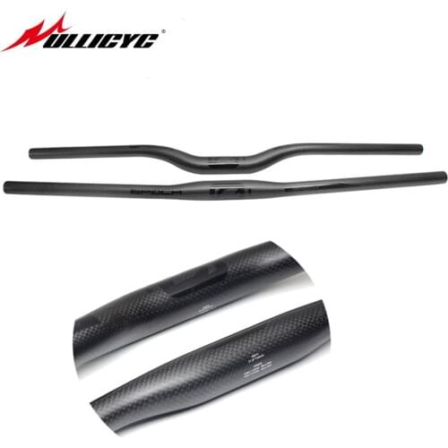 Full Carbon Fiber Bicycle Handlebar 3K Matte Black Bright Standard Straight Handlebar Swallow Handlebar Cycling Handle Bar