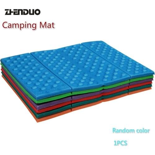 Outdoor Portable Lightweight Camping Mat XPE Foam Four-fold Cushion One-person Waterproof Mini Dirt-resistant Pad