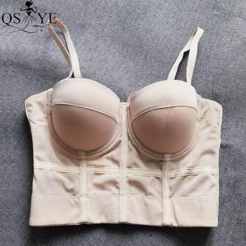 QSYYE Sexy Champagne Evening Dress Women Sweetheart Mesh Stitching Crop Top Light Color Top Nightclub Navel Party Gown Zipper Up