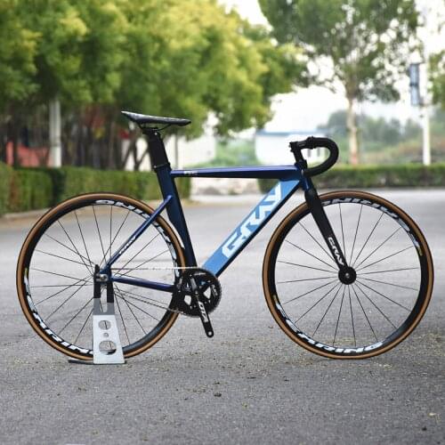 Grey track Bike single speed fixie Bicycle frame 48cm 52cm Fixed Gear Bike 700C 3 spokes Magnesium Alloy wheel alloy bike frame
