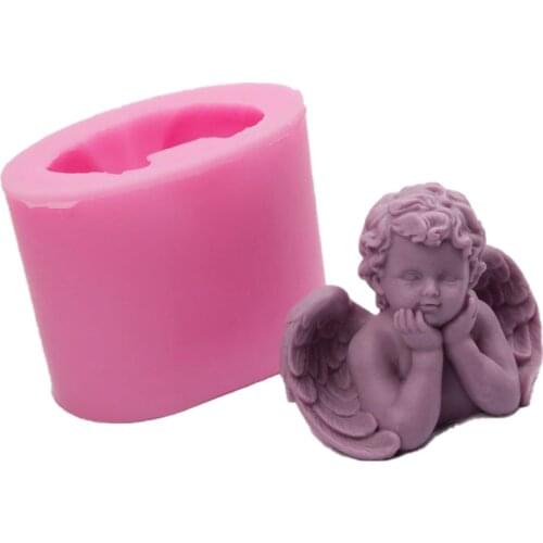 Little Boy Statue Candle Mold DIY Character Portrait Plaster Mold Crafts Decoration Mold Candle Mould Silicone Mold Resin Mold