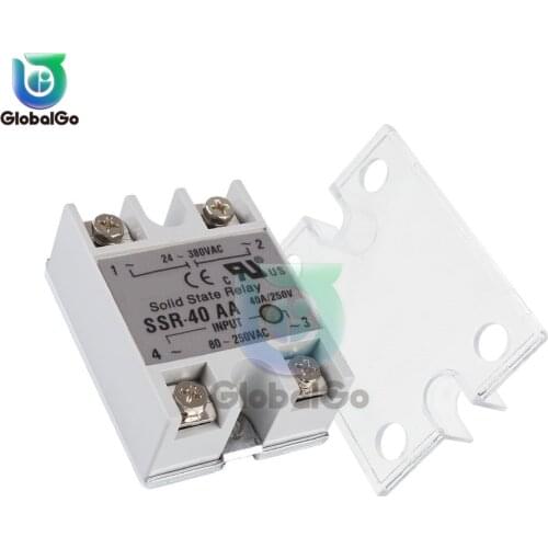 Solid State Relay SSR-10AA SSR-25AA SSR-40AA 10A 25A 40A Actually 3-32V DC TO 24-380V AC SSR 10AA 25AA 40AA 60AA 100AA