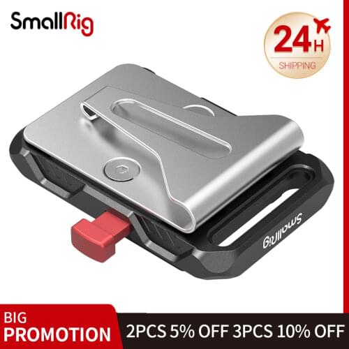 SmallRig Universal Mini V Mount Battery Plate with Belt Clip For A7S3 and other camera V mount batteries 2990