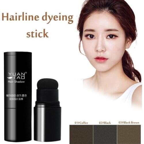 4G Waterproof Hair Shadow Powder 3 Colors Line Hair Hair Puff Makeup Concealer Cover with Hair Powder O0J9