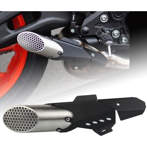 CNC Motorcycle Motorbike exhaust cover Exhaust Muffler Pipe CNC aluminium FOR YAMAHA TRACER 7 GT XSR700 XTribute 2018 2019 2021