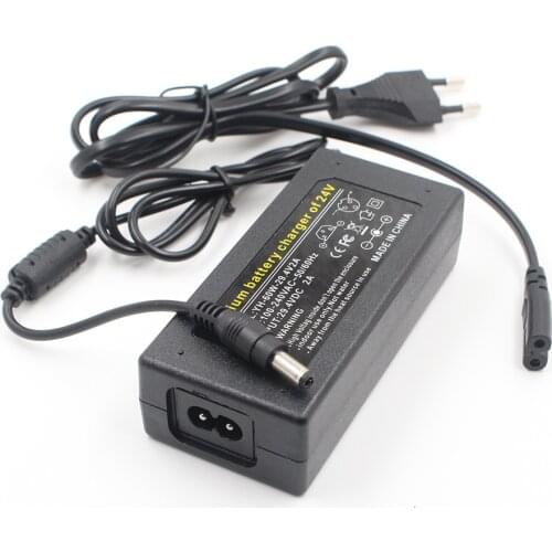 29.4V 2A Charger for 24V 25.2V 25.9V 29.4V 7S lithium battery 29.4V recharger e-bike Charger DC 5.5*2.1 XLR GX12 MM EU/US/AU/UK