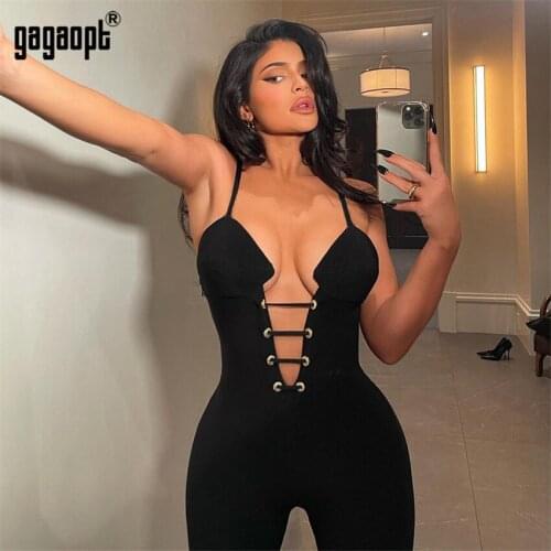 Gagaopt Sexy Bodycon Jumpsuit For Women‘s Clothing Casual Fitness Rompers Playsuit Activity Streetwear Overalls