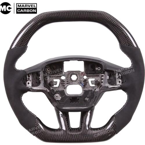 100% Real Carbon Fiber Steering Wheel for For-d Focus RS ST