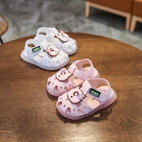 2020 Summer female baby sandals 0-2 years old toddler children princess shoes soft bottom non-slip toddler sandals