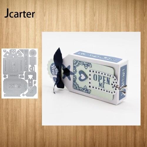 2021 Gift Box Letters Lace Heart DIY Metal Cutting Dies Craft Scrapbooking Handmade Mould Blade Punch Stencils Dies Cut Model