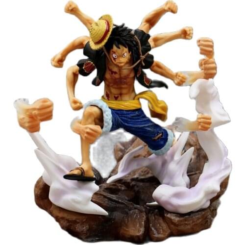 31cm Anime Figure One Piece Monkey D Luffy GK Machine Gun Ver PVC Action Figure Collectible Model Doll Toy Children Gifts