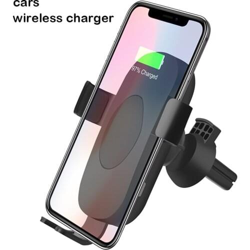 Zaiyou Car Mount Qi Wireless Charger For iPhone X 8 Plus Quick Charge Fast Wireless Charging Pad Car Holder Stand For Samsung S8