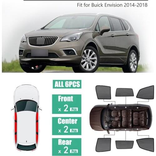 Side Windows Magnetic Sun Shade UV Protection Ray Blocking Mesh Visor Fit For Buick Envision 2014-2018