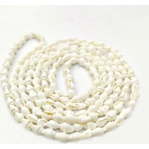 Natural Conch Shell Material Beads Fine White Rice Conch Loose Beads Used for DIY Jewelry Necklace Bracelet Earring Accessories