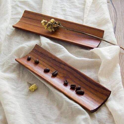 Wooden Sushi Tray Japanese Style Tableware Sashimi Dumplings Serving Plate Wood Sushi Board Cutting Tray Kitchen Accessories