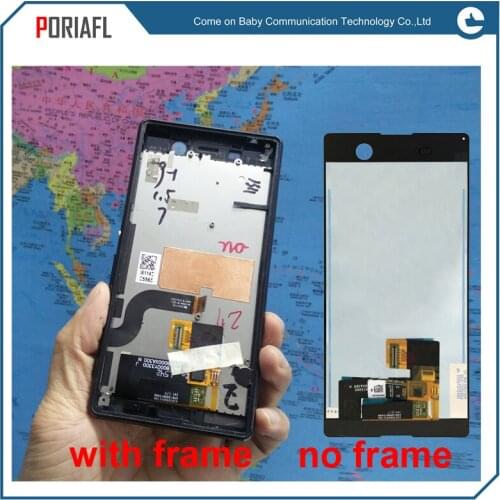 For Sony Xperia M5 LCD Display Touch Screen Digitizer Assembly With Frame E5603 E5606 E5653 Replacement For 5.0" SONY M5 LCD