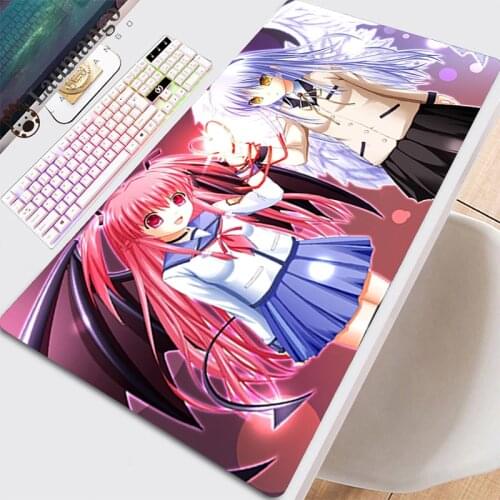 Keyboard Pads Mouse Pc Gamer Mat For Computer Office Anime Laptop Mats Cute Cabinet Table Pads Kawaii Xxl Beautiful Angel Beats