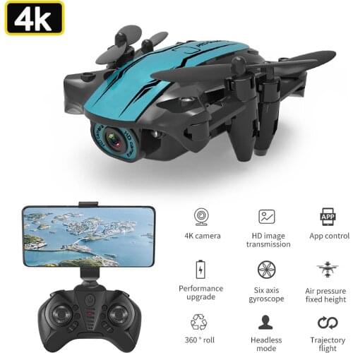 CS02 Mini Drone 4K 480P HD Camera Aerial Photography WIFI FPV Height Hold Foldable Quadcopter Durable RC Drone Toys Gift for Kid