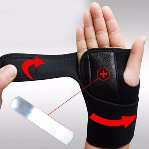 Removable Adjustable Wristband Steel Support Carpal Tunnel Splint Wrap Protector for Arthritis Sprain WHShopping