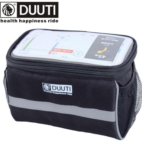 DUUTI Bicycle Bag Touch Screen Phone Bag Waterproof Handlebar Bag Front Beam Road Bike MTB Front Bag