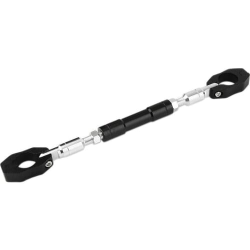 Universal 7/8" 22mm Black Aluminum Motorcycle Handlebar Cross Bar Steering Wheel Strengthen Adjustable Handle Bar