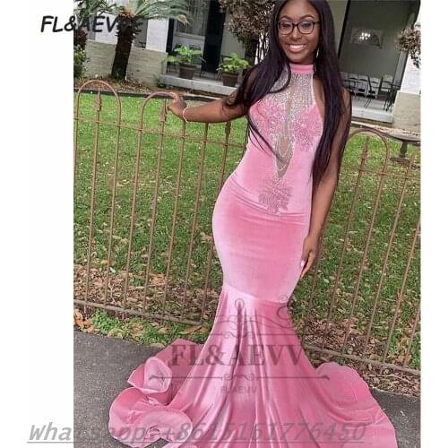 South African Evening Dress Mermaid 2021 V Neck Lace Appliques Floor Length Evening Prom Party Gowns