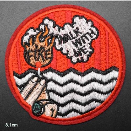 Fire Bottle Plug Burn It All Lighter Iron On Embroidered Clothes Patches For Girl Woman Clothing Stickers Garment Wholesale