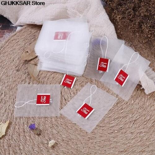 100 Pcs/Lot Tea Bag Infuser With String Heal Seal Sachet Filter Paper Teabags Empty Tea Bag