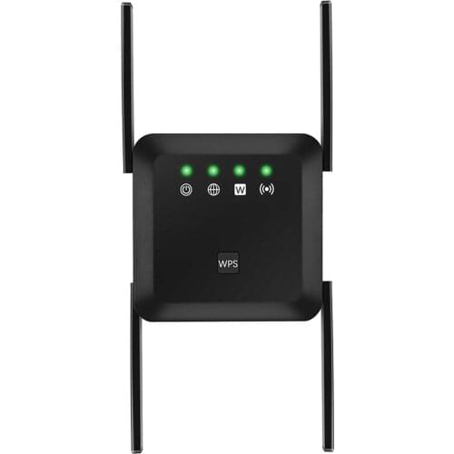 1200Mbps Dual Band Wireless WiFi Repeater Router Internet Booster US Plug