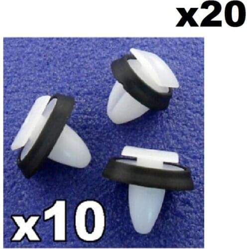 20x For Fiat Ducato Exterior Side Moulding Rub Bumpstrip / Lower Door Trim Clips