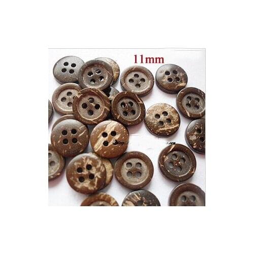 50pcs/lot Natural coconut shell buttons,11mm, accssories sewing (ss-1128)
