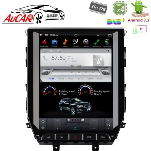 Android 7.1 12.1" Tesla Style for Toyota Land Cruiser 200 2016 2017 DVD Player Bluetooth Radio WIFI 4G Vertical Stereo IPS