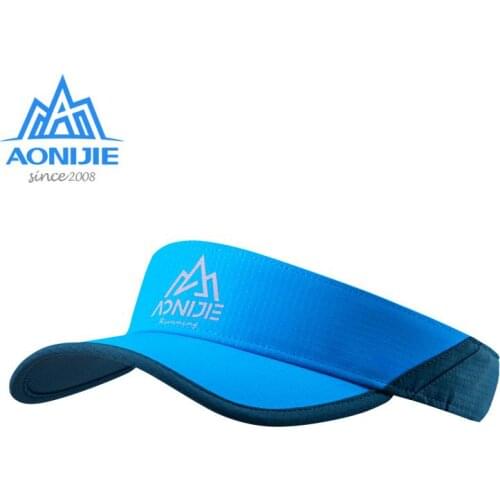 AONIJIE Lightweight Adjustable Sports Summer Sun Visor Cap Hat with Strap Anti UV For Beach Golf Fishing Marathon E4080S