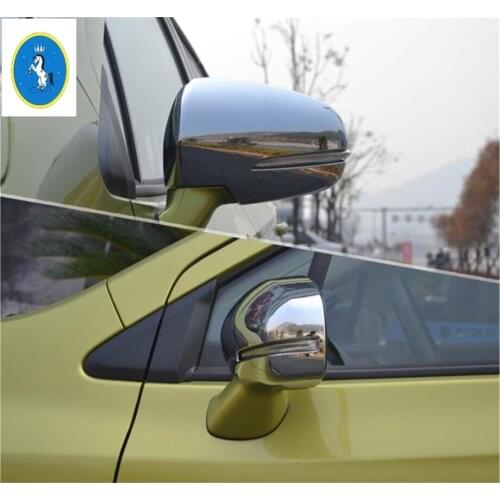 Yimaautotrims Auto Accessory Chrome Rearview Mirror Cover Trim For Suzuki SX4 s-cross 2014 2015 2016 / With LED Style Model Hole