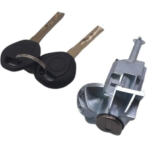 Car Left Driver Door Lock Cylinder Barrel Assembly 2Keys For E46 3SERIES