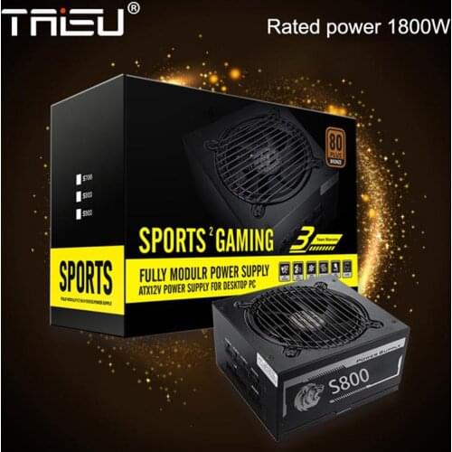 TAISU Mining Power Supply 1800W PC Desktop BTC Miner Power Supply for R9 380 RX 470 Rig ATX Ethereum Miner Power Source