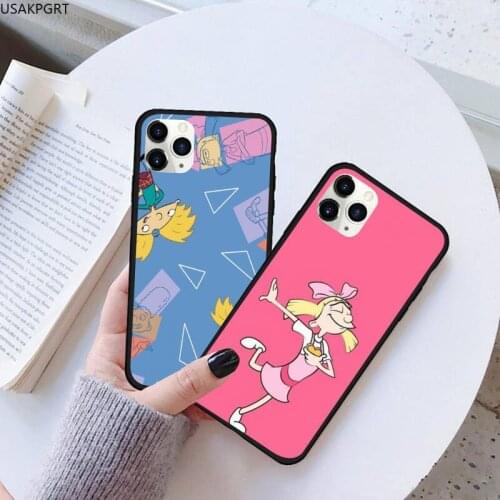 USAKPGRT Hey Arnold Special DIY phone Case cover Shell Rubber for iPhone 11 pro XS MAX 8 7 6 6S Plus X 5S SE 2020 XR case