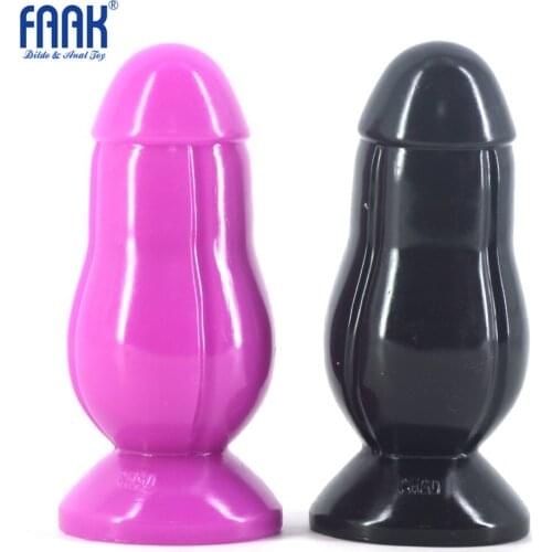 FAAK Huge Anal Butt Plug, 3 Colors 14.8*6.5cm Anal Toys Gay Prostata Anal Dildo Buttplug Sex Toys For Men Women