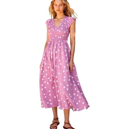 JOLOUN Summer Polka Dot Dresses