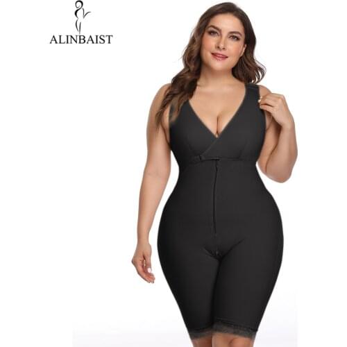 Women Body Shaper Firm Waist Trainer Tummy Control Overbust Bodysuits Slimming Shapewear Underwear Bodysuit Corset Briefs Zip