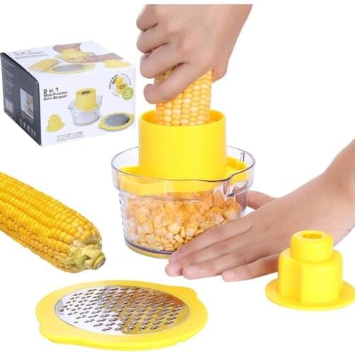 Corn Stripper Shucker Corn Kernel Remover Ginger Grater Niblet Separator Stripping Tool Vegetable Sheller Kitchen Accessories