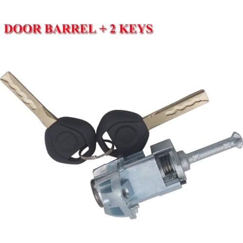 Door Lock Key Set 51217019975 Car Front Left for BMW E46 3 Series 2001-2006 WITH 2 KEYS