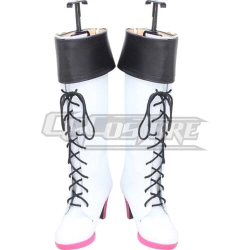Anime Cosplay Shoes Boots Arknights Sora Costume Hand-made Leather Christmas Halloween Free ship ACS-1173