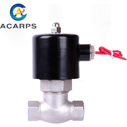 1/2" Stainless steel steam solenoid valve Water valve 220V Acid and corrosion resistant Oil valve Air valve Normally closed
