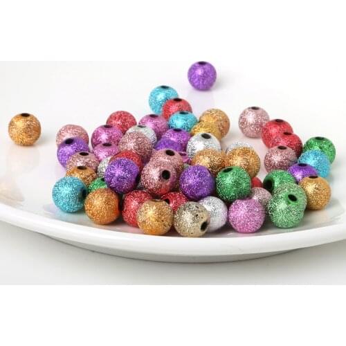 6 8 10 12mm Plastic Beads Wrinkle Loose Beads for Handmade Jewelry Findings Necklace Bracelet Earrings Supplies